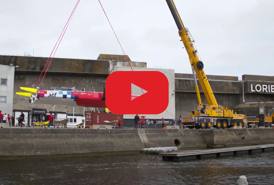 Mise à l'eau du nouvel IMOCA Groupe APICIL